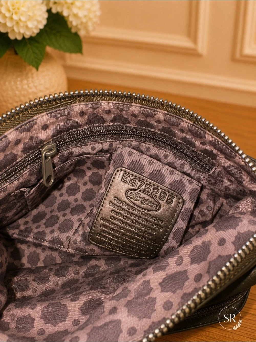 Brighton Go-Go Green Nylon Crossbody Shoulder Bag Convertible w Dust Bag